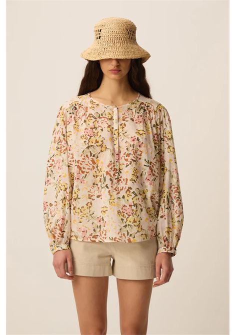 Blusa Des Petits Hauts Roxane Verveine in voile di cotone Des Petits Hauts | Bluse | 1E260464VERVENIE